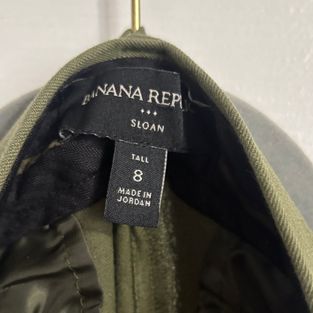 Banana Republic Dark Olive Sloan Trousers